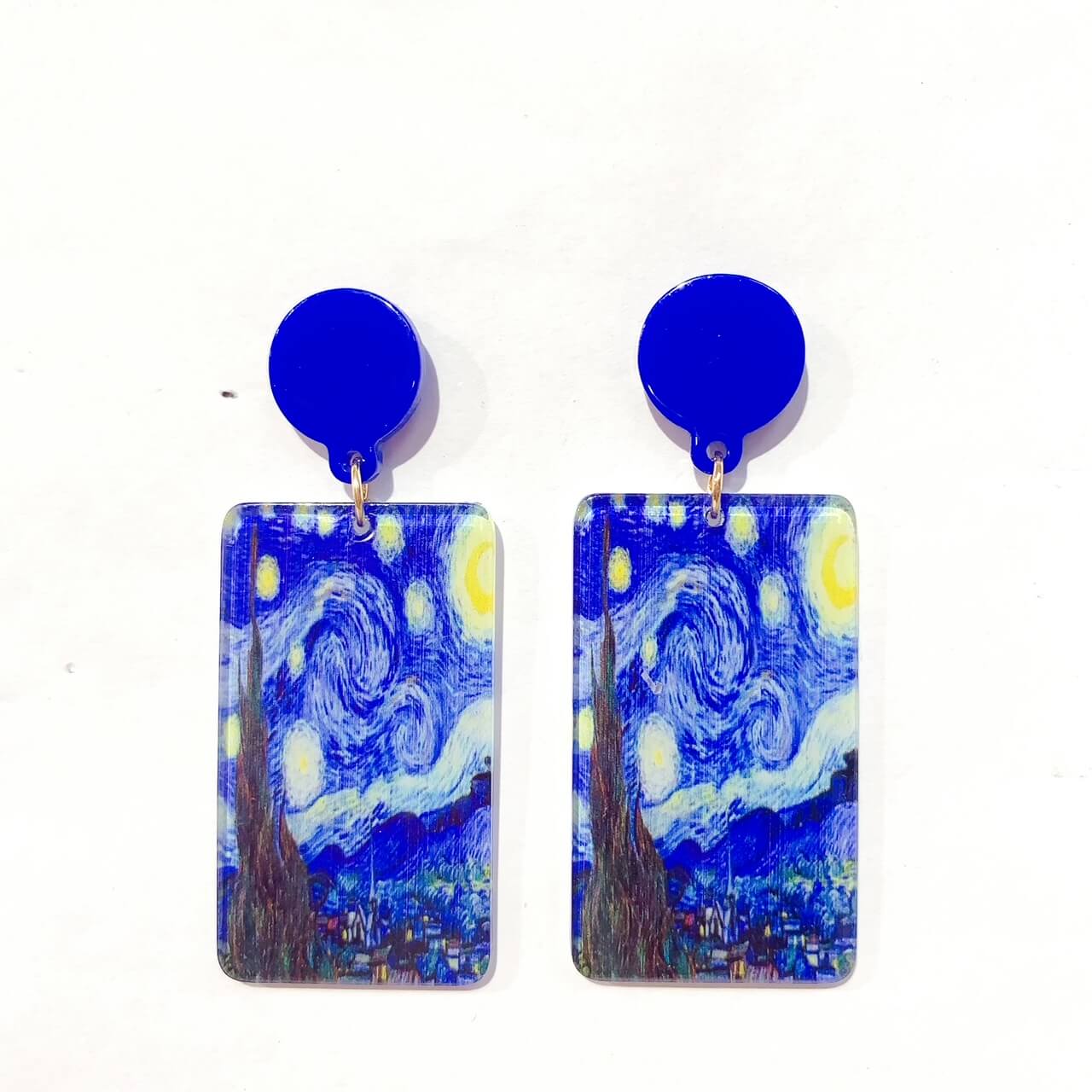 PENDIENTES PINTOR RESINA