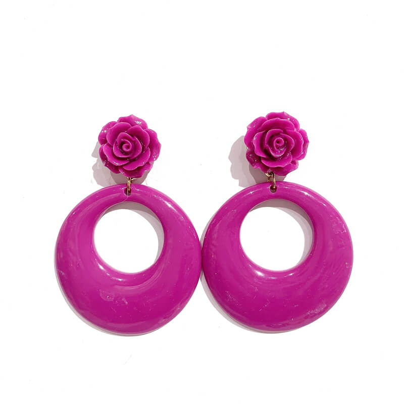 Pendientes resina flamenco E1983