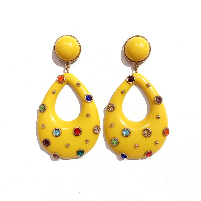 Pendientes flamenco forma lagrima