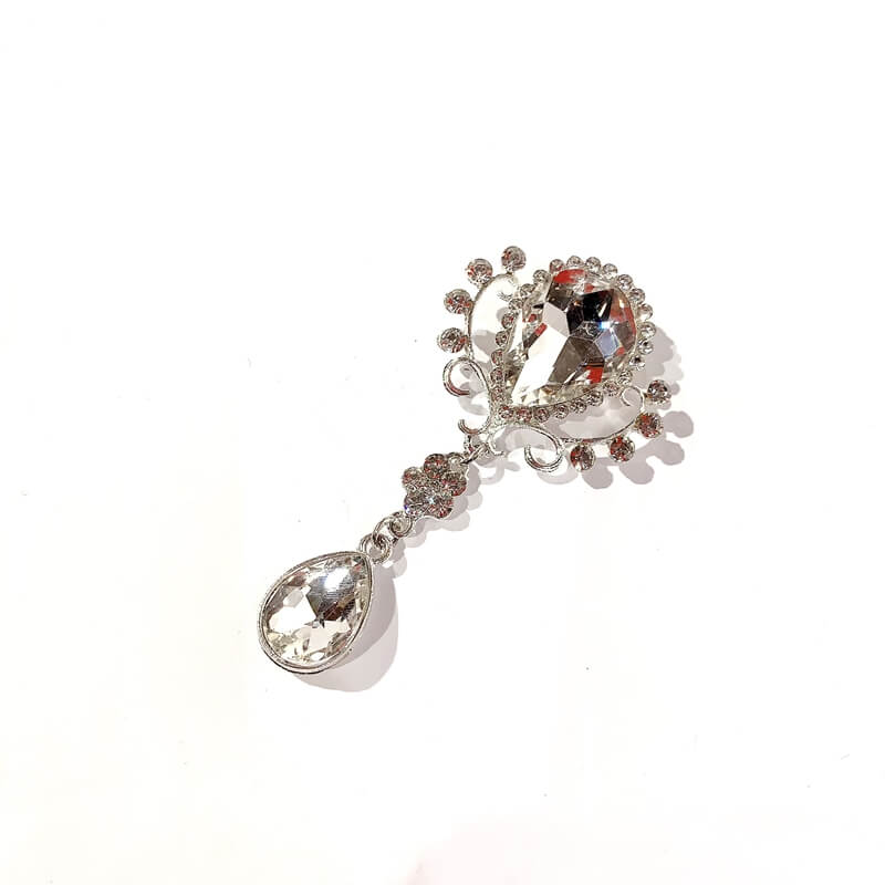 Broche cristal forma lagrima