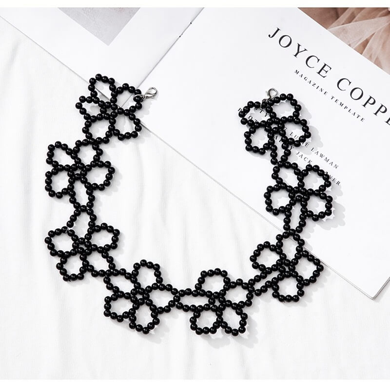 Chokers flor perla